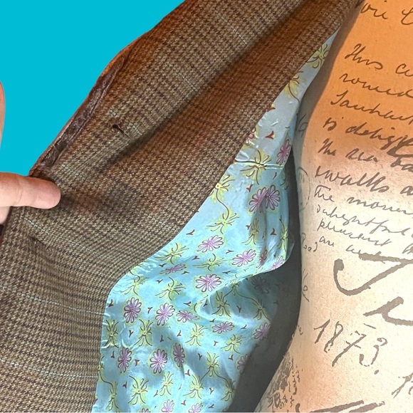 J. Jill Tweed Wool Velvet Trim Blazer Stretch Womens Size 6 - Picture 2 of 8